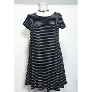 Striped Mini Swing Dress